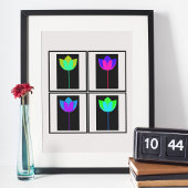 ネオンロータスグロー ポスター