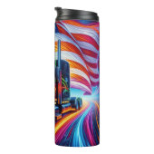 ネオンロードの未来的トラック タンブラー (回転右)