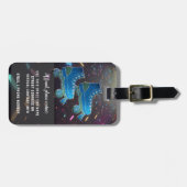 ネオンローラースケートディスコダンスパーティービベス ラゲッジタグ (正面横)