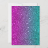 ネオンローラースケート誕生日招待状 招待状 (裏面)