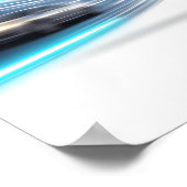 ネオンローラーブラダーアーバンアートデザイン ポスター (角)