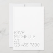 ネオンワイルドウエストカウボーイをテーマにした卒業パーティーインヴィ 招待状 (裏面)