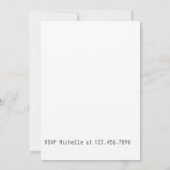 ネオンワイルドウエストカウボーイをテーマにした卒業パーティー 招待状 (裏面)