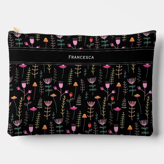 ネオンワイルドフラワーカスタムズ、モノグラム アクセサリーポーチ (正面)