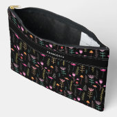 ネオンワイルドフラワーカスタムズ、モノグラム アクセサリーポーチ (見開き)