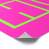 ネオンワンレース人間引用文文字ポスター ポスター (角)