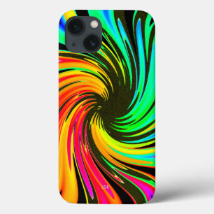 ネオンワールプール銀河系 iPhone 13ケース