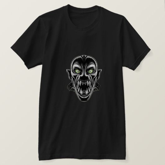 ネオンヴァンパイアモンスターグラフィック Tシャツ (デザイン正面)