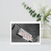 ネオンヴィンテージダイナーサインハガキ ポストカード (スタンド正面)