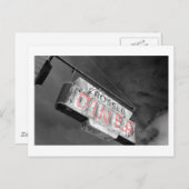 ネオンヴィンテージダイナーサインハガキ ポストカード (正面/裏面)