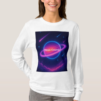 ネオンヴィンテージプラネットリング | コズミッククラウド Tシャツ