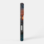 ネオンヴォルテックス抽象画 iPhone 16ケース (右側面)