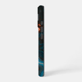 ネオンヴォルテックス抽象画 iPhone 16ケース (左側面)