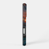 ネオンヴォルテックス抽象画 iPhone 16ケース (右側面)