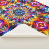 ネオン万華鏡のように千変万化するパターンデザイン シェルパブランケット (3/4)