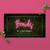 ネオン三つ編み名刺 名刺