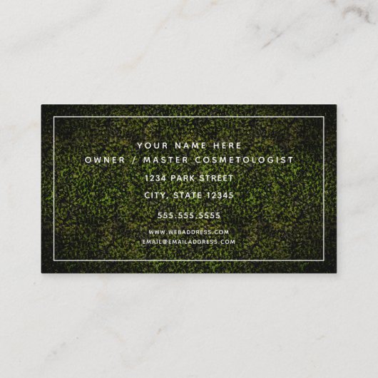 ネオン三つ編み名刺 名刺 (裏面)