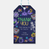 ネオン不気味エイジハロウィーン誕生日 ギフトタグ (正面)