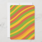 ネオン不気味ワンファースト誕生日招待状 招待状 (裏面)