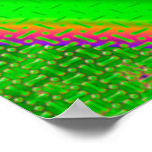 ネオン二サイケデリック重 ポスター (角)