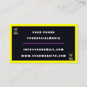 ネオン人気があるパーティー時間パーソナライズされたプロフェッショナル 名刺 (裏面)