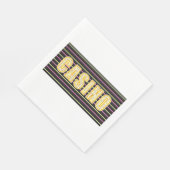 ネオン付きカジノサイン水玉模様レター スタンダードランチョンナプキン (角)