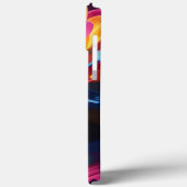 ネオン付きテクニカラー花 Case-Mate iPhoneケース (裏面 / 左)