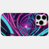 ネオン付き未来的サイバーパンクアートデザイン Case-Mate iPhoneケース (裏面 (横))