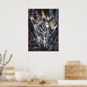 ネオン付き電動ジャングルオカピ稲妻 ポスター (キッチン)