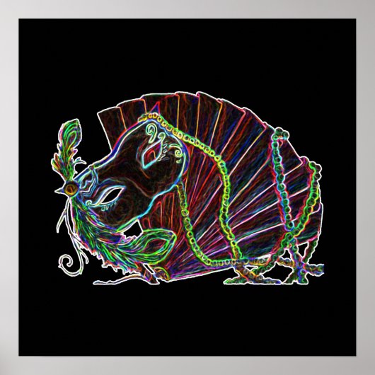 ネオン仮装ポスター ポスター (正面)