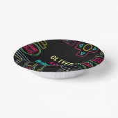 ネオン任意の年のビデオゲームのアーケード誕生日 ペーパーボウル (傾斜あり)