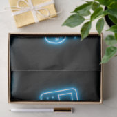 ネオン任意の年のビデオゲームの誕生日 薄葉紙 (ギフト)