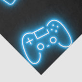 ネオン任意の年のビデオゲームの誕生日 薄葉紙 (詳細)