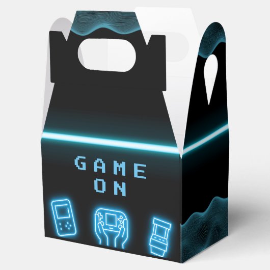 ネオン任意の年のビデオゲーム誕生日 フェイバーボックス (オープン)