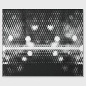 ネオン光と幾何学的シームレスパターン ラッピングペーパー (フラット)