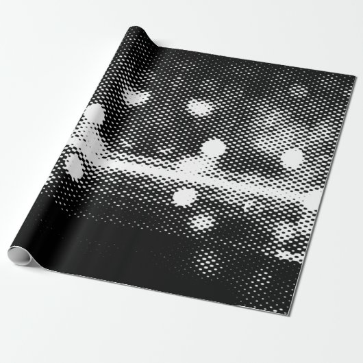 ネオン光と幾何学的シームレスパターン ラッピングペーパー (アンロールド)