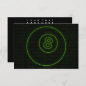 ネオン光の八球 招待状 (正面/裏面)