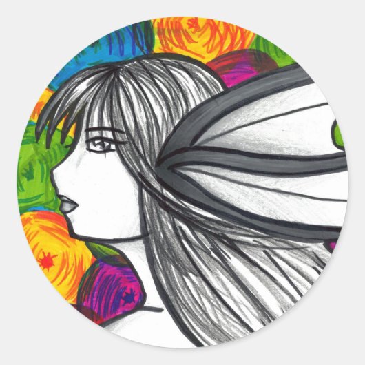 ネオン光の融合 ラウンドシール (正面)