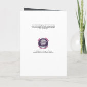 ネオン出生空白のカード サンキューカード (裏面)