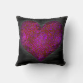 ネオン動揺してハート クッション (裏面)