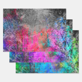 ネオン動揺して抽象芸術 ラッピングペーパーシート