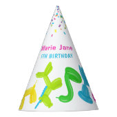 ネオン動物風船パーティー帽子 パーティーハット (正面)