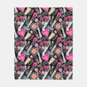 ネオン化粧パターン フリースブランケット (正面)