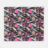 ネオン化粧パターン フリースブランケット (正面(横))