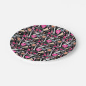 ネオン化粧パターン ペーパープレート (アングル)