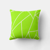 ネオン可逆ライム及びブラックモザイクスタイル クッション (裏面)