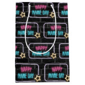 ネオン名の日の署名オンブリック ミディアムペーパーバッグ (正面)