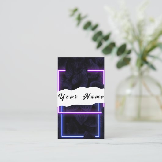 ネオン名刺 名刺 (スタンド正面)