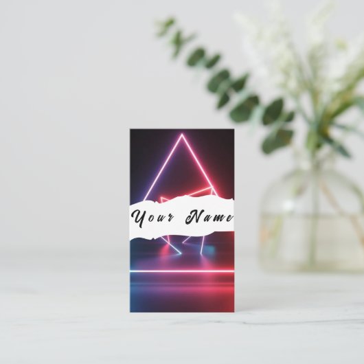 ネオン名刺 名刺 (スタンド正面)