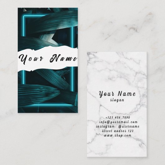 ネオン名刺 名刺 (正面/裏面)